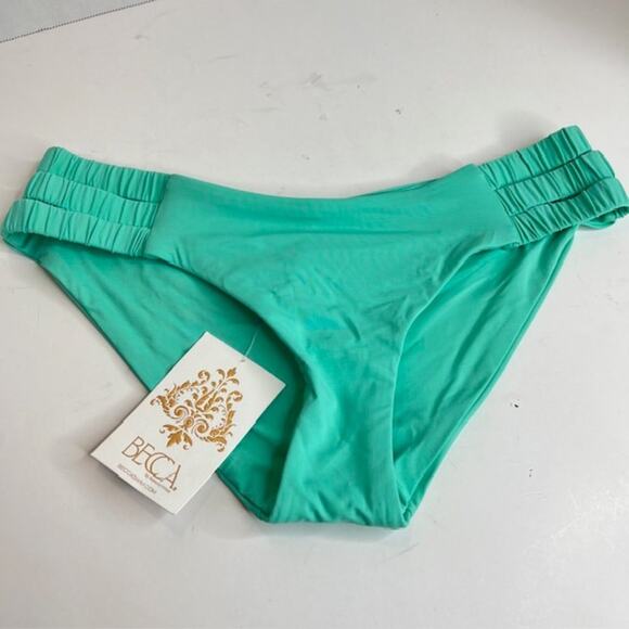 Becca by Rebecca Virtue NEW Jordan Tab Side Hipster Bikini Bottoms Sz Medium - Picture 5 of 12